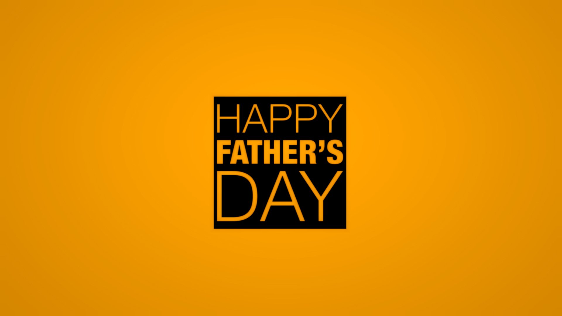 orange background inscription happy father s day