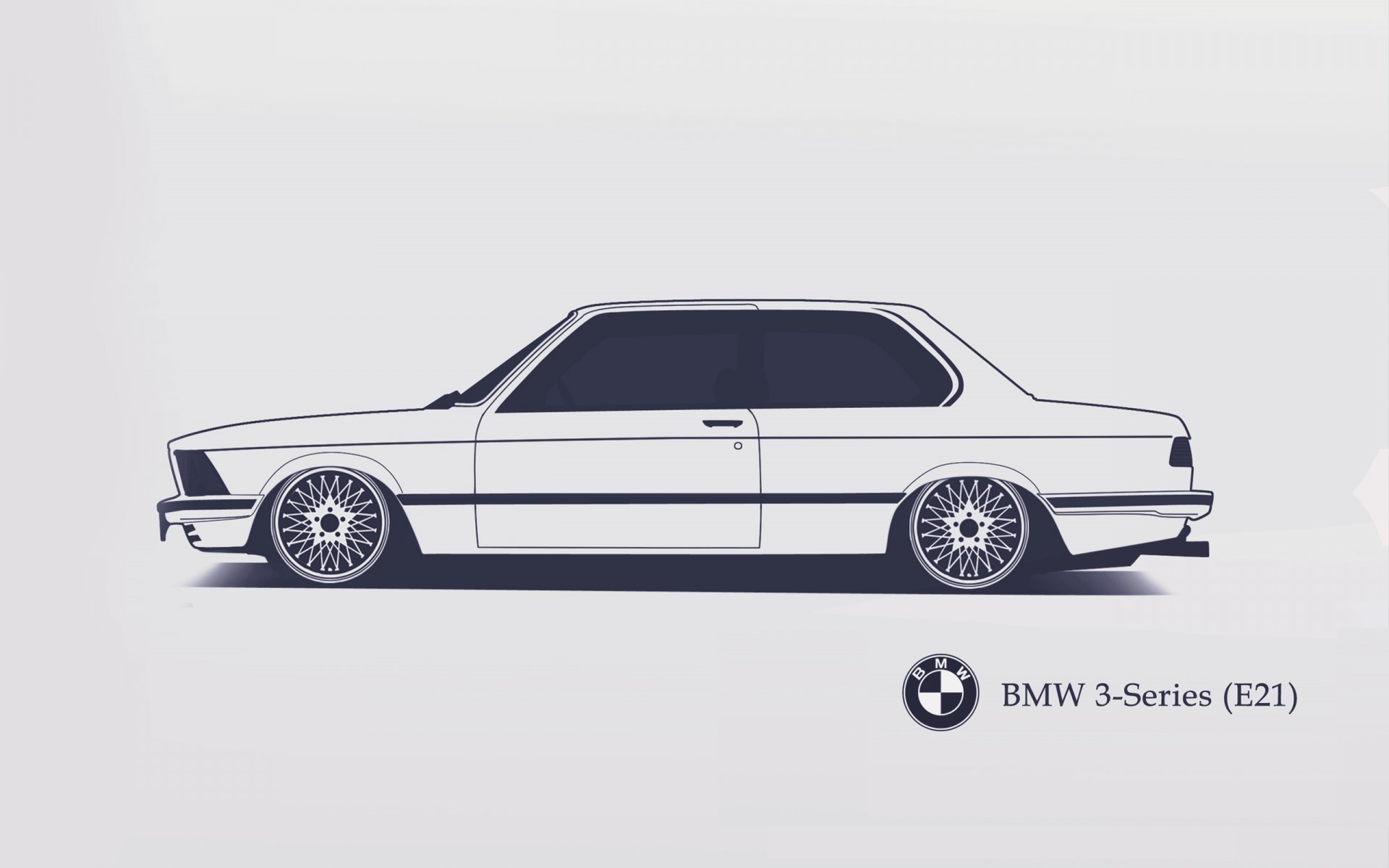 bmw 3er e21 srcky design minimalistisch