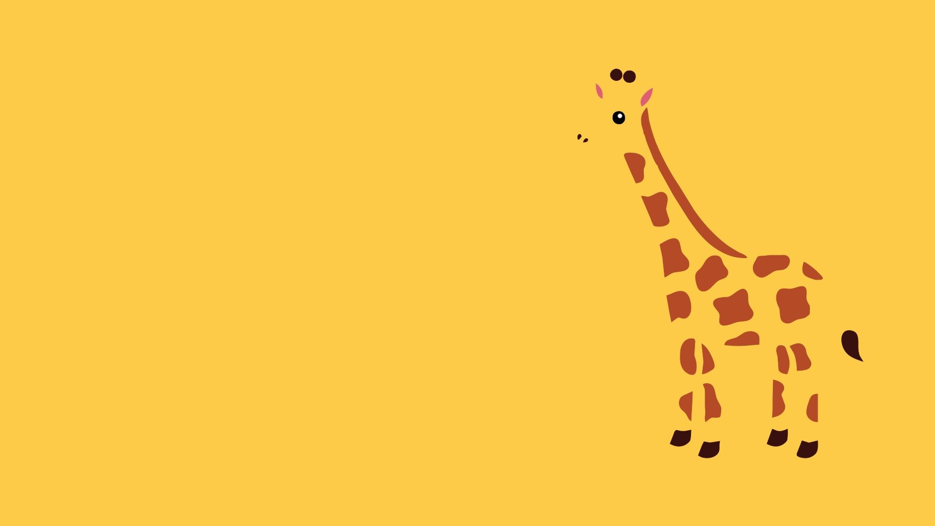 minimalisme animal girafe