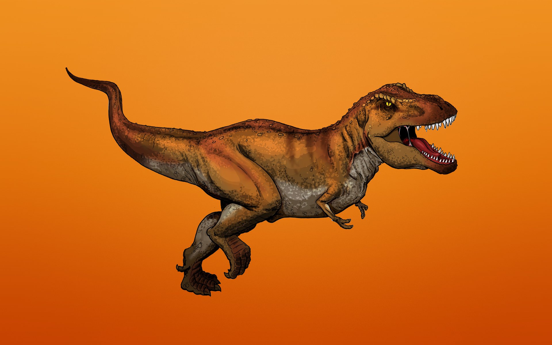 dinosaur tyrannosaurus tyrannosaurus reddish background predator toothy t-rex