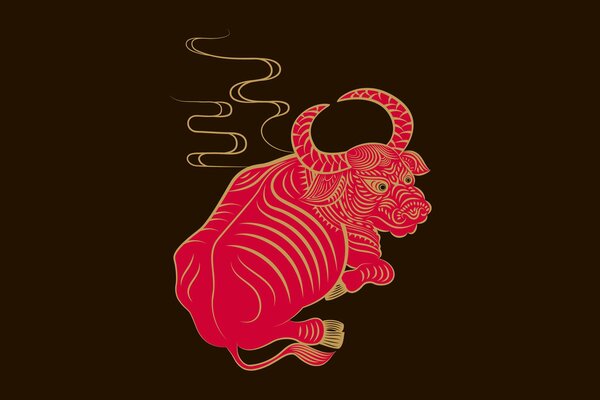 Signo zodiacal Toro rojo