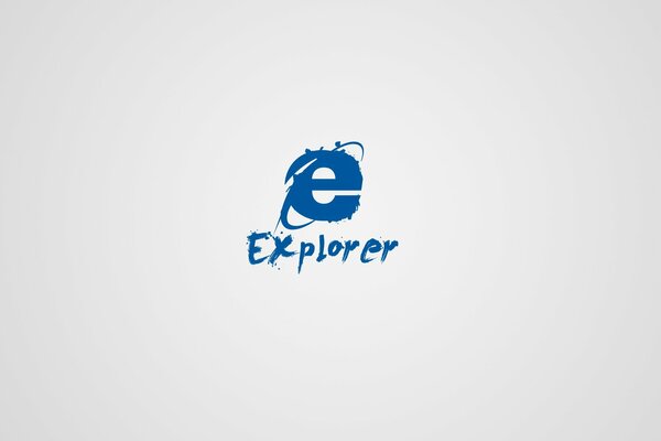 Hand-drawn logo internet expoler art