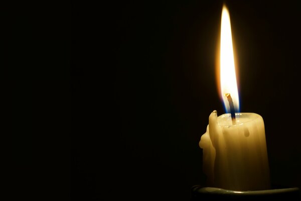 Background of a candle in memory