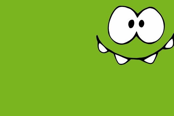 The Om-nom character from the game