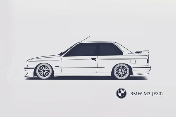 Dessin de machine de BMW M3 (E30)