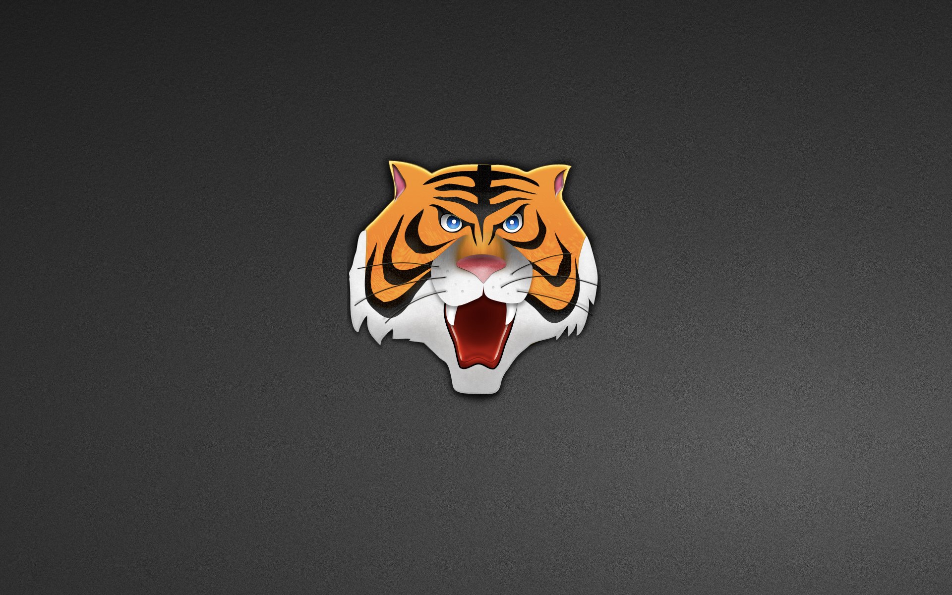 tigre cabeza cabeza minimalismo