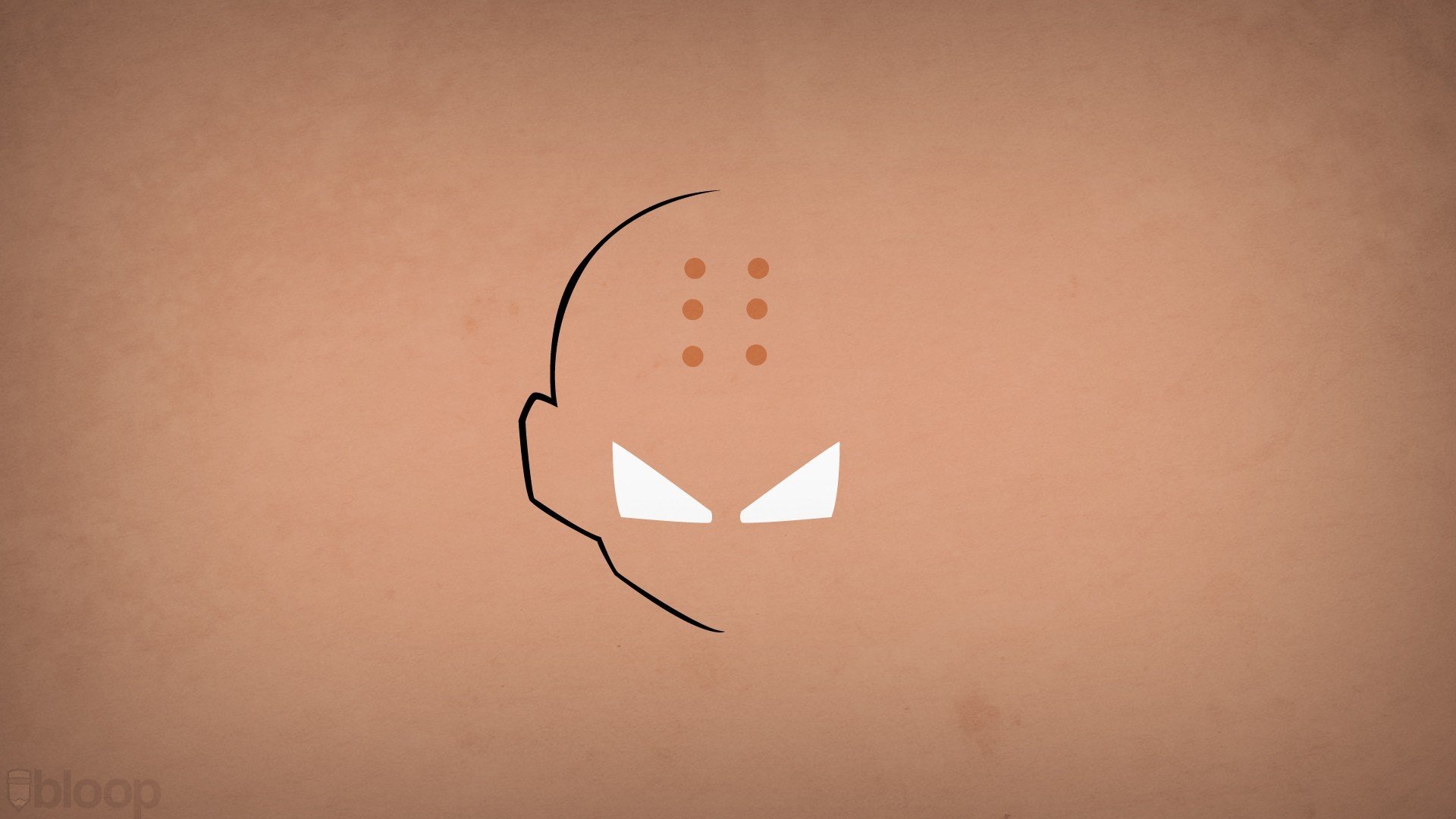 blo0p minimalism dragon ball z krillin