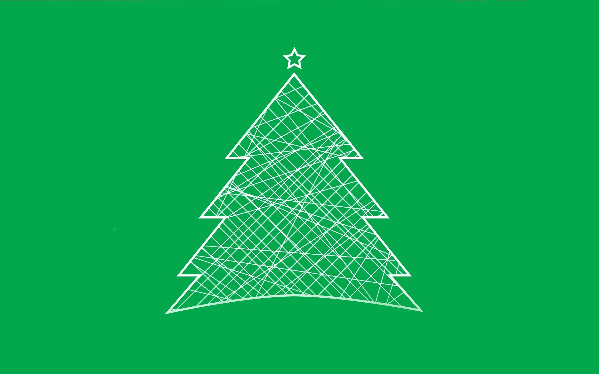 natale minimalista albero