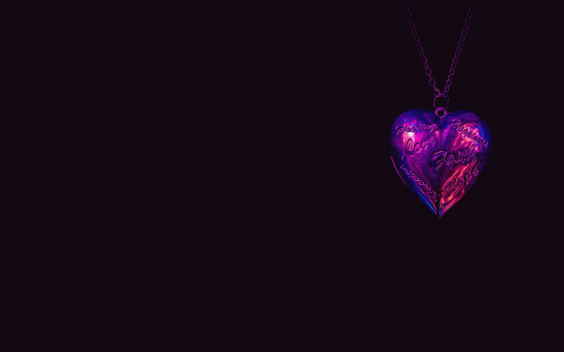 coeur fond pendentif