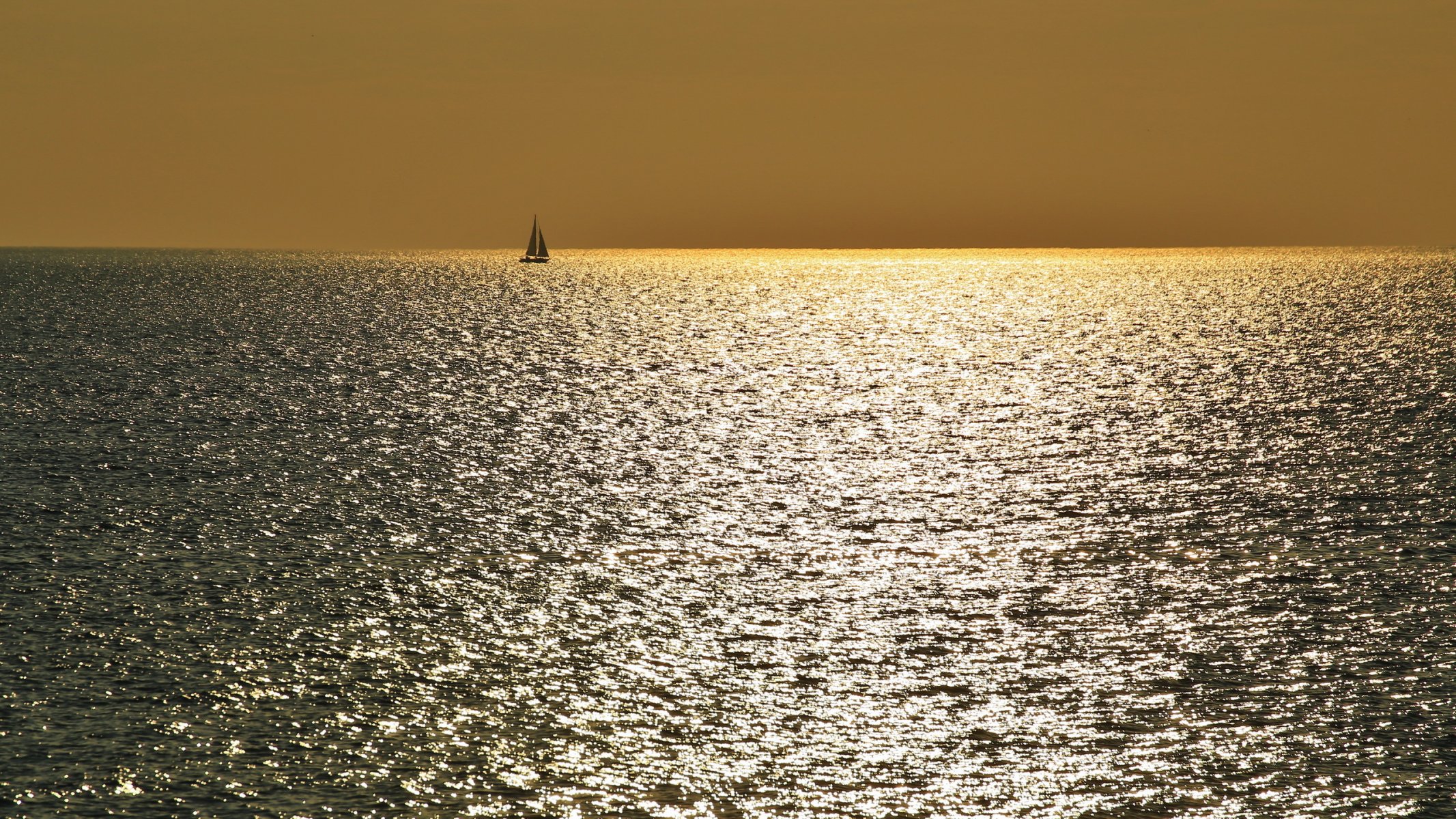 meer boot nacht landschaft