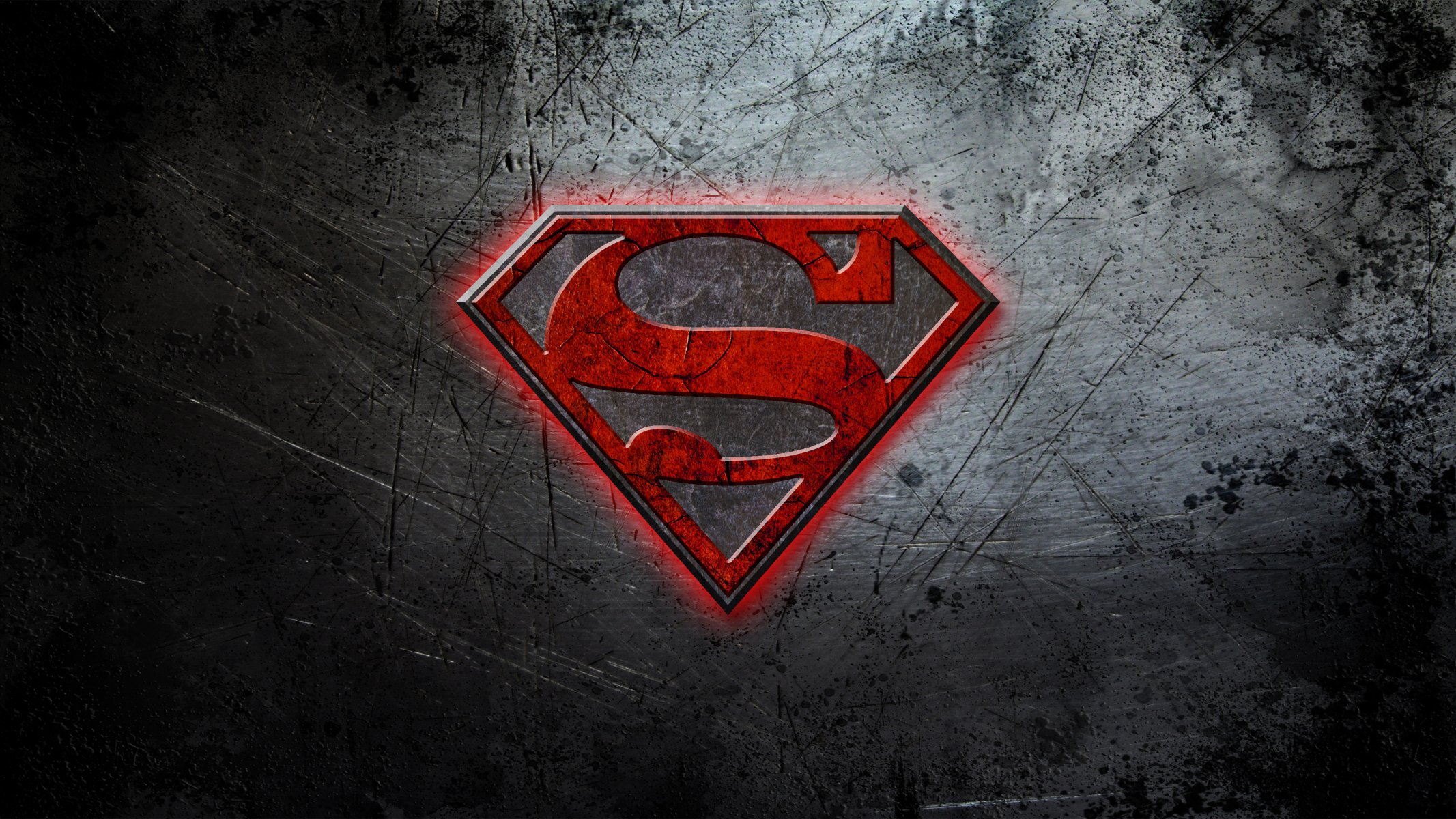 superman logo rosso