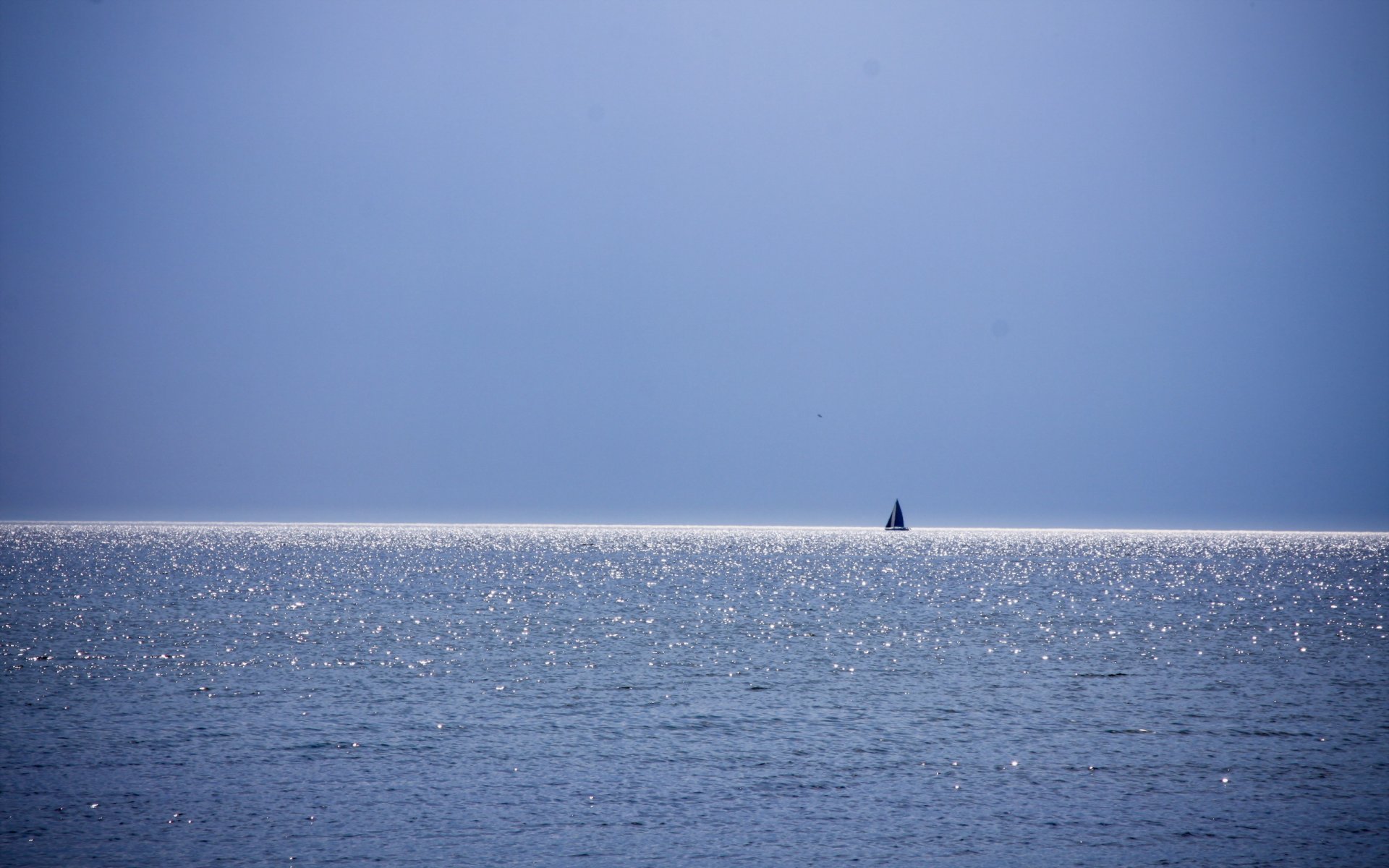 mar barco paisaje minimalismo