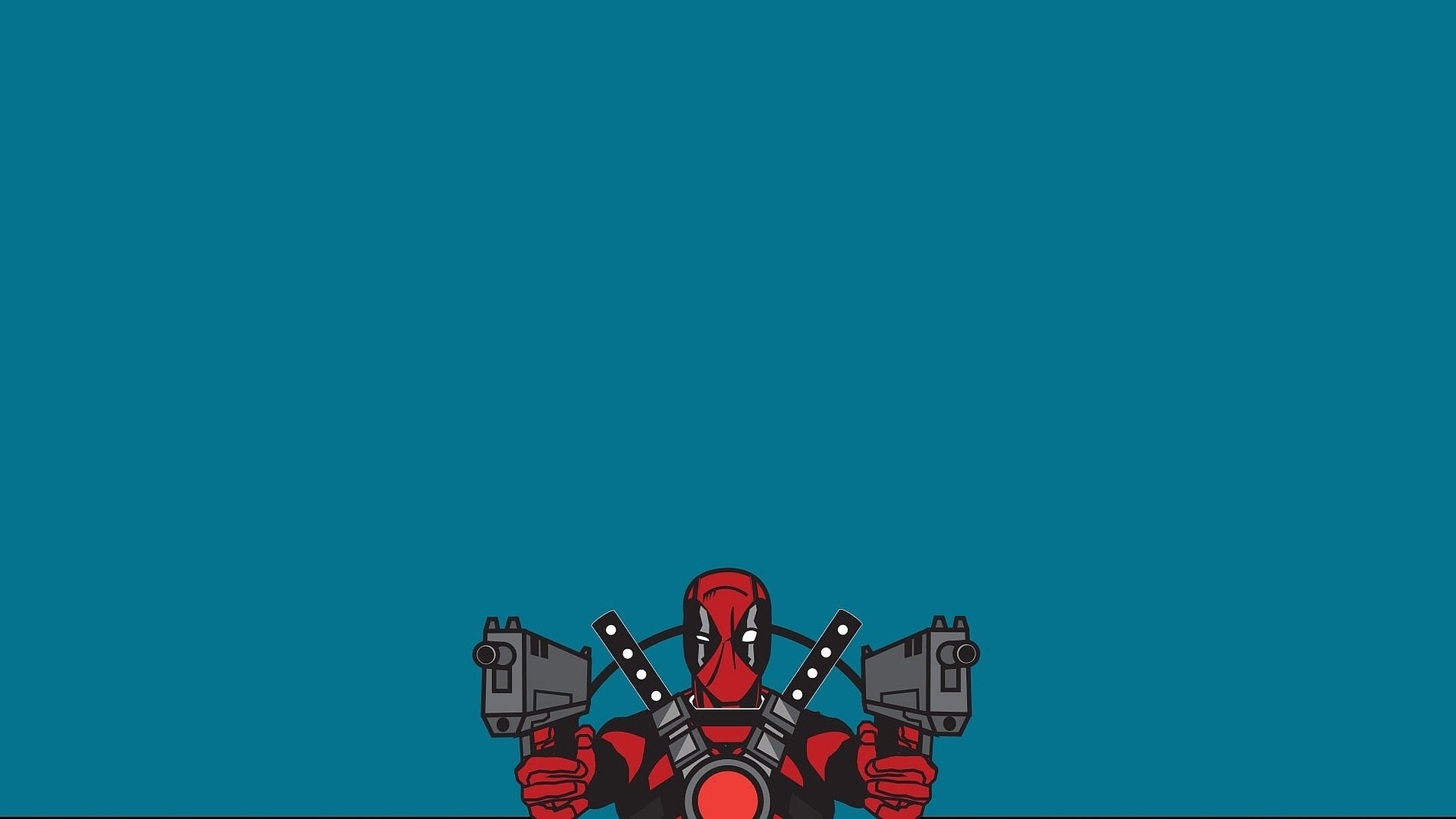 marvel comics deadpool suit weapon view background