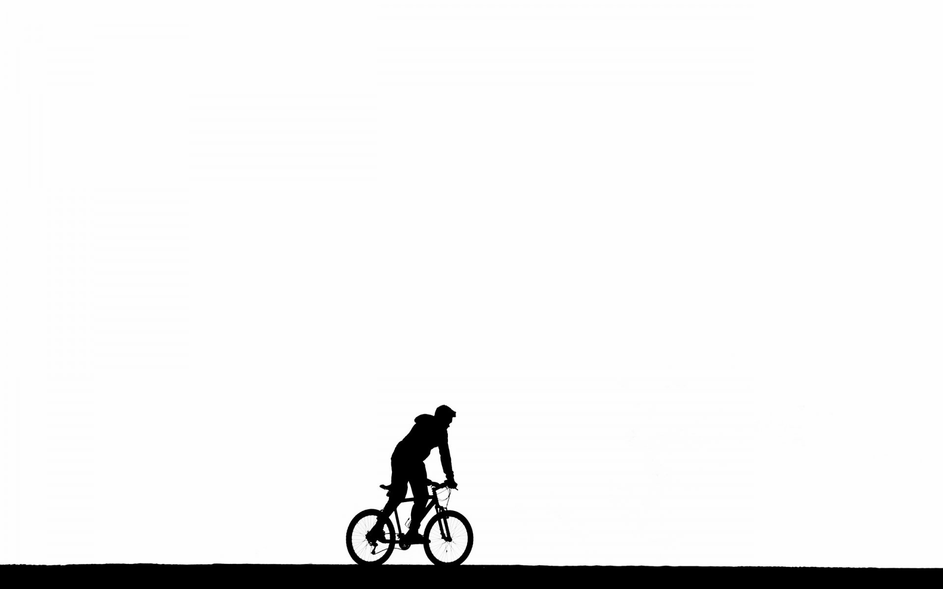 homme vélo minimalisme