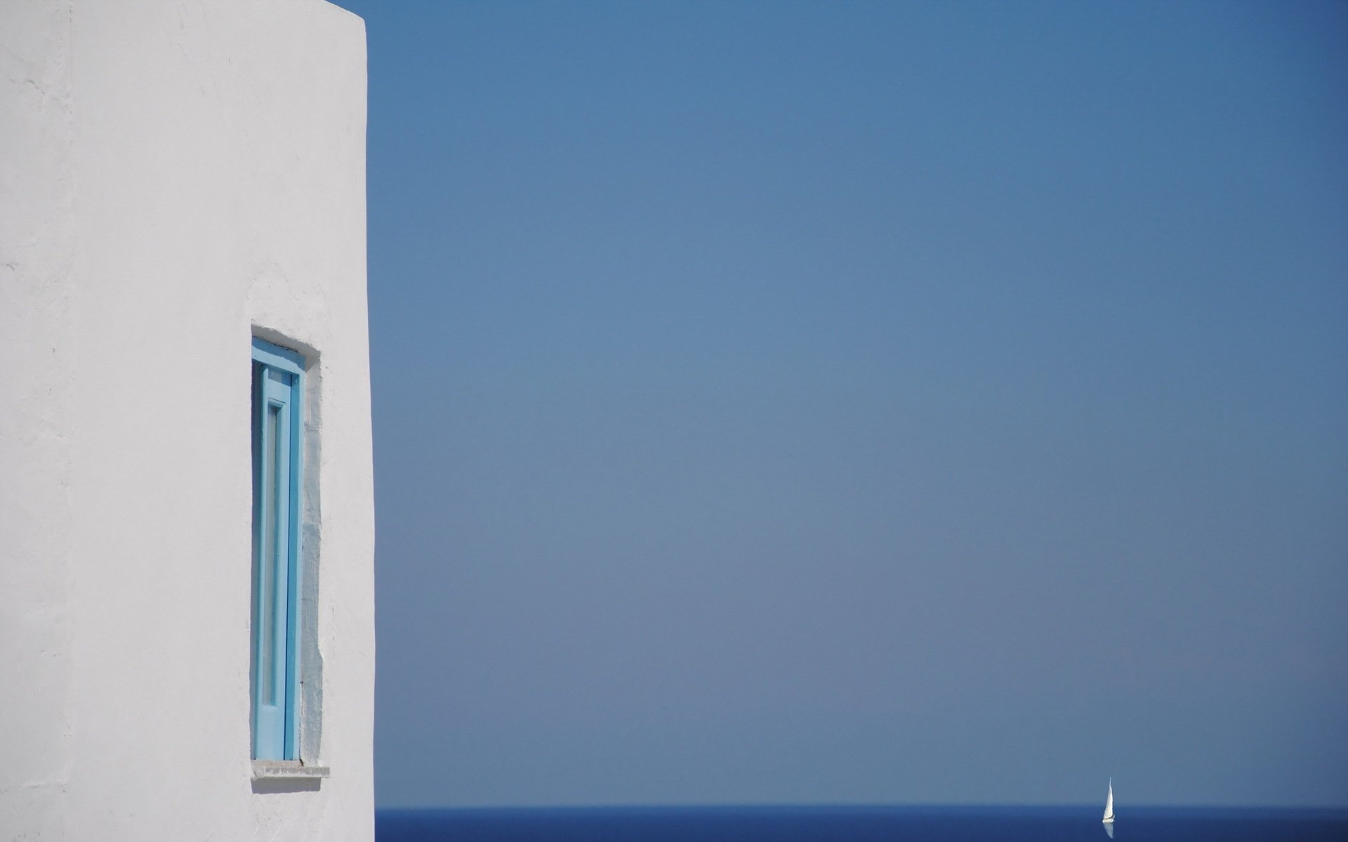 casa mar barco cielo minimalismo