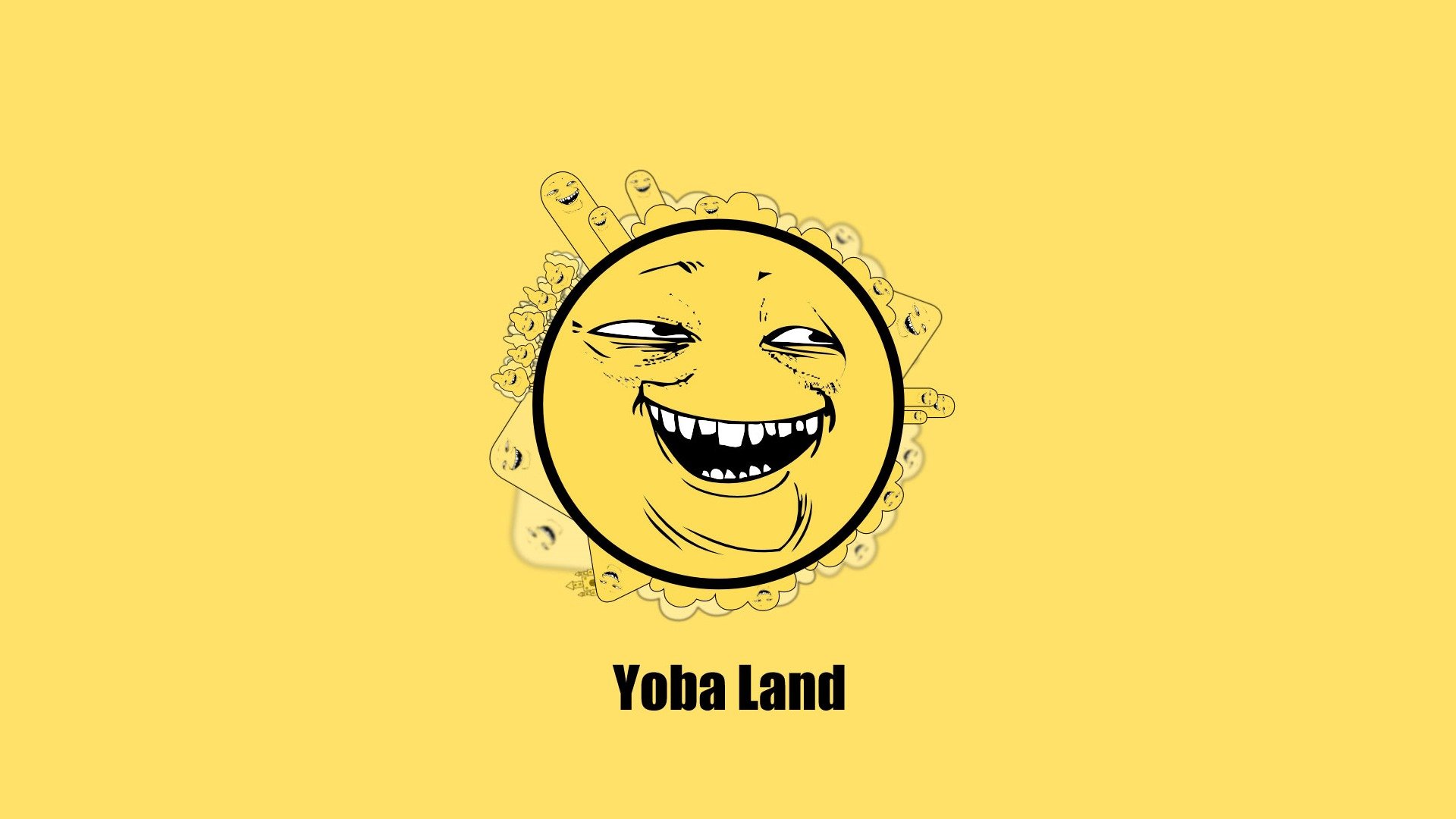 yoba crazy ball catty cheese sweet yellow background smile