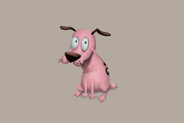 The cartoon character Courage is a cowardly dog