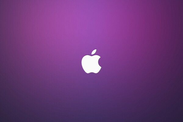 Apple iPhone on a purple background