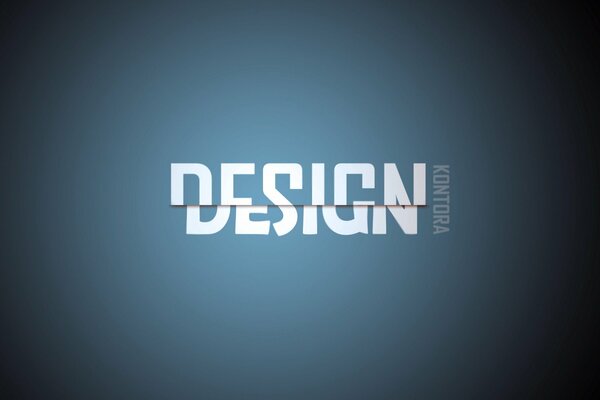 Design creativo testo su sfondo blu