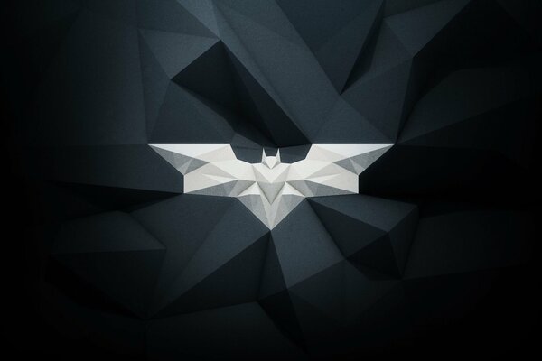 Batman emblem on a black background