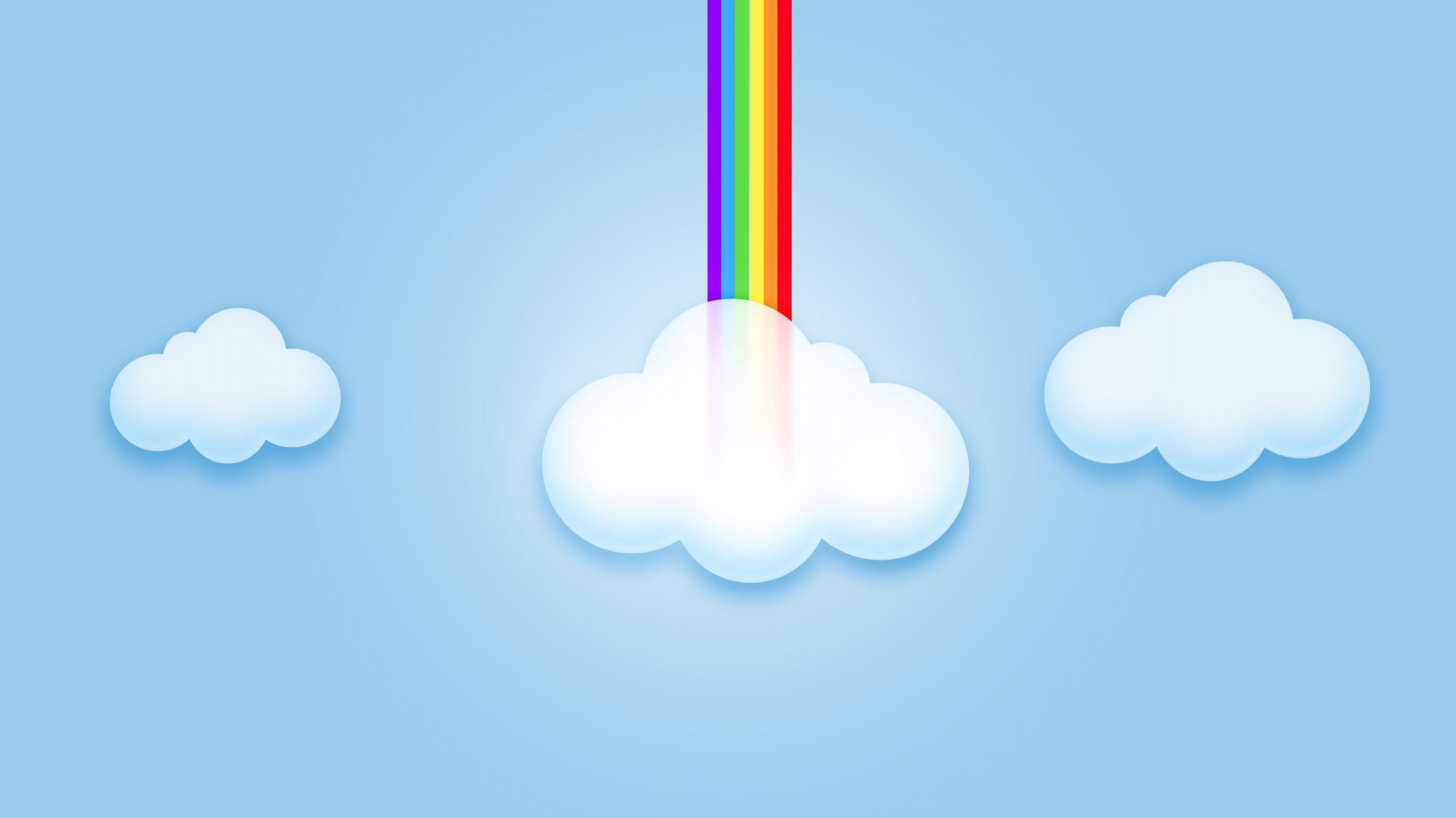 himmel regenbogen wolken computergrafik