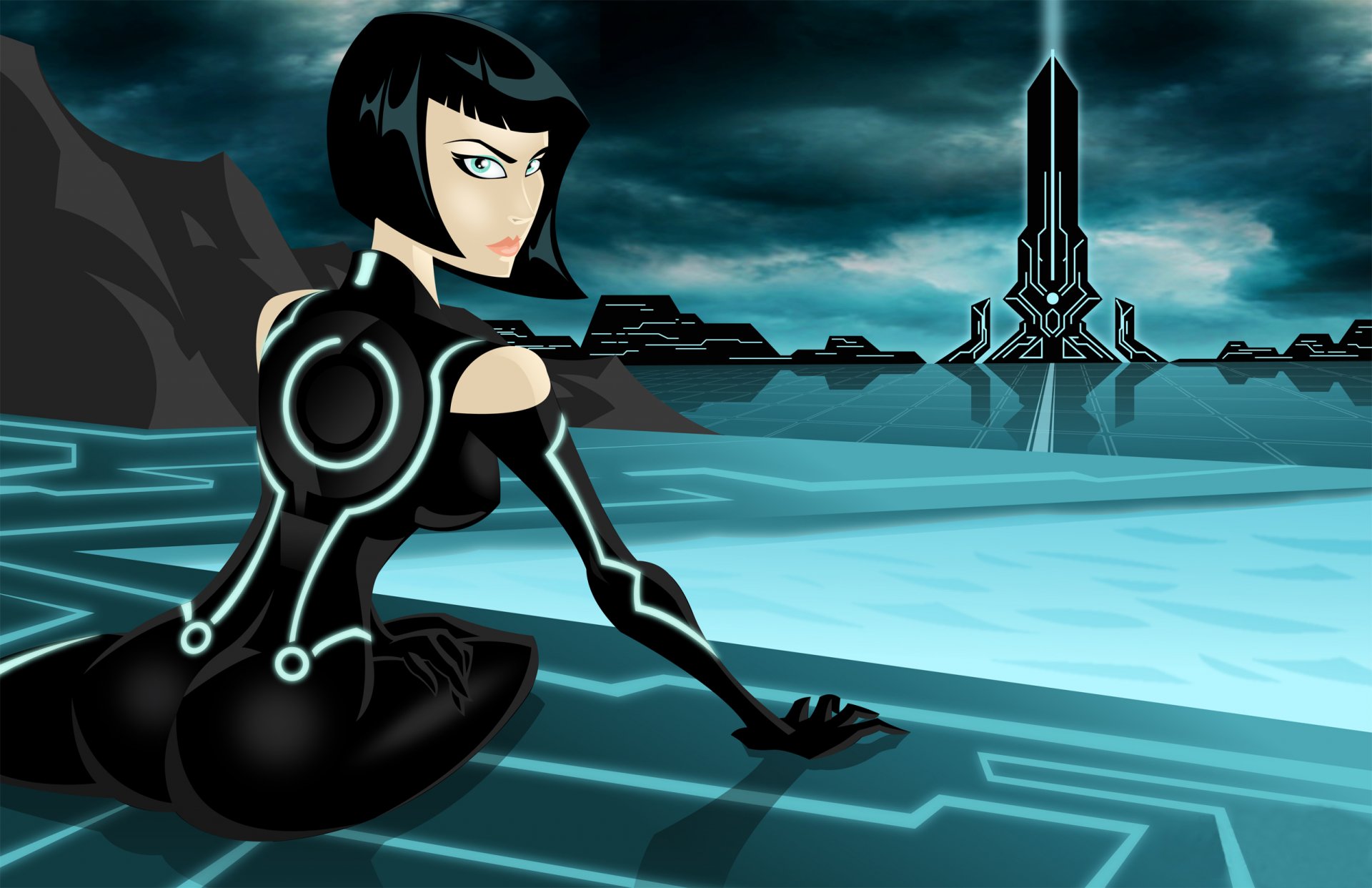 tron: legacy quorra di ender griglia fantascienza