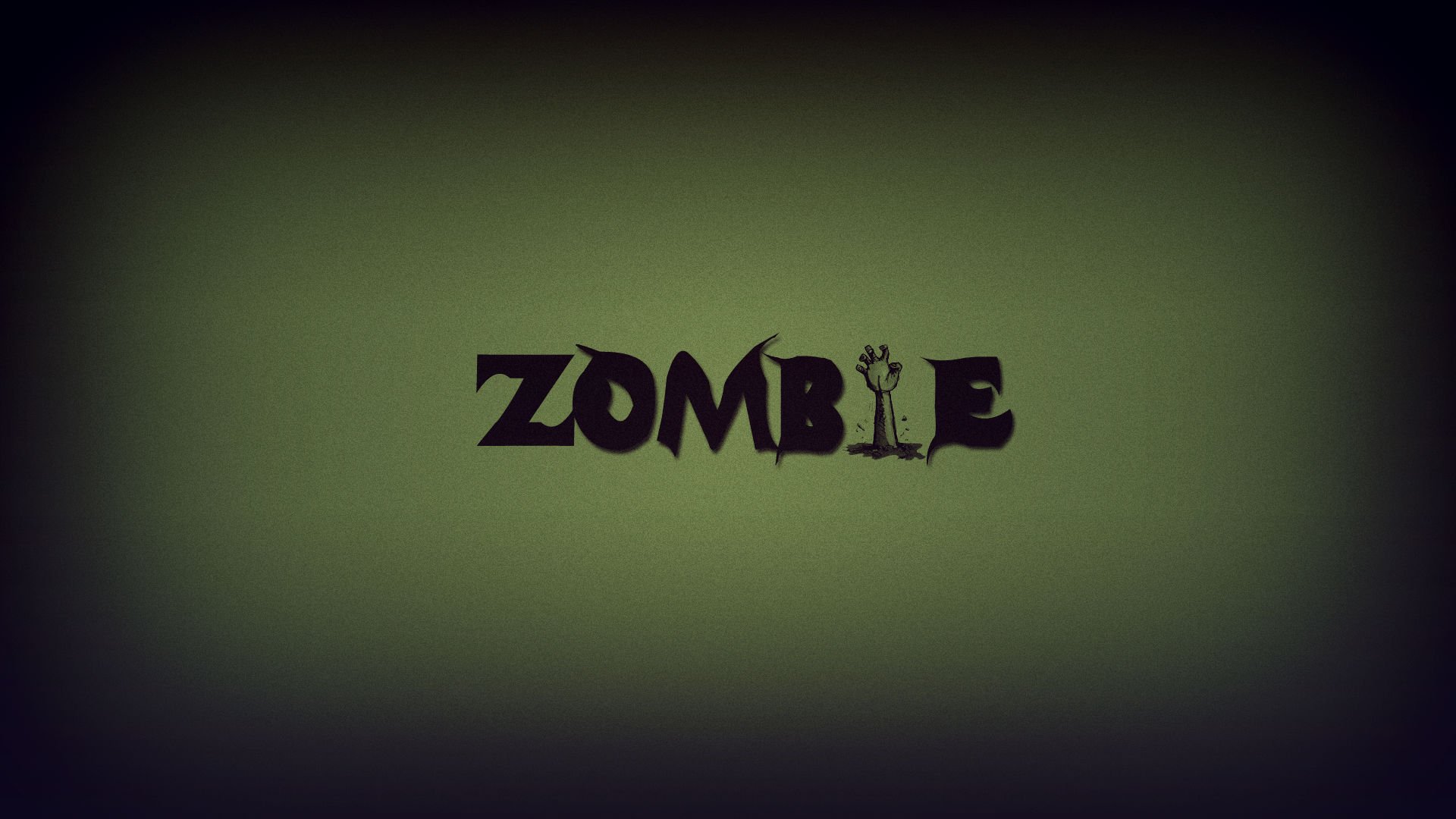 zombie inscription vert main