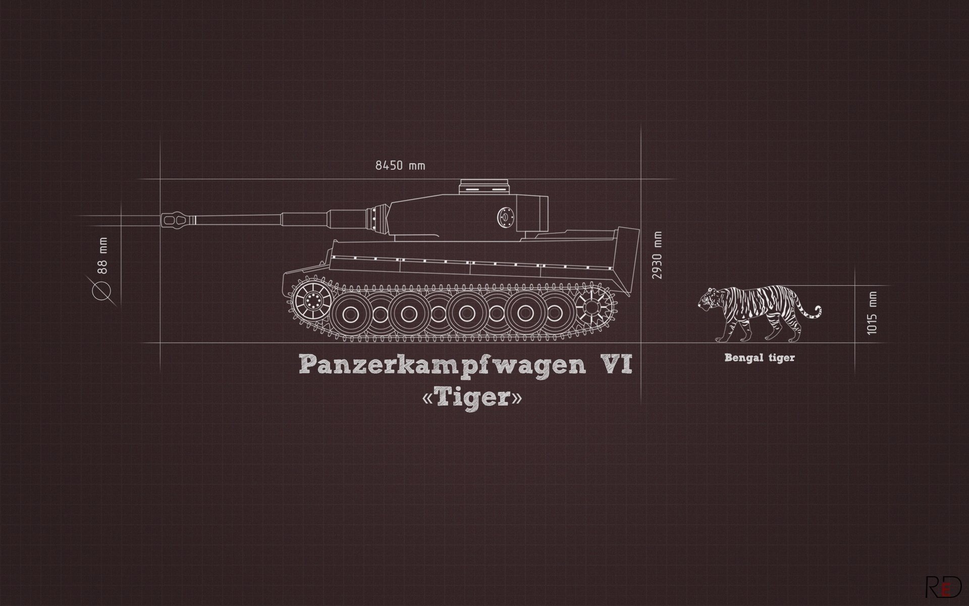 tiger german tank information comparison minimalism