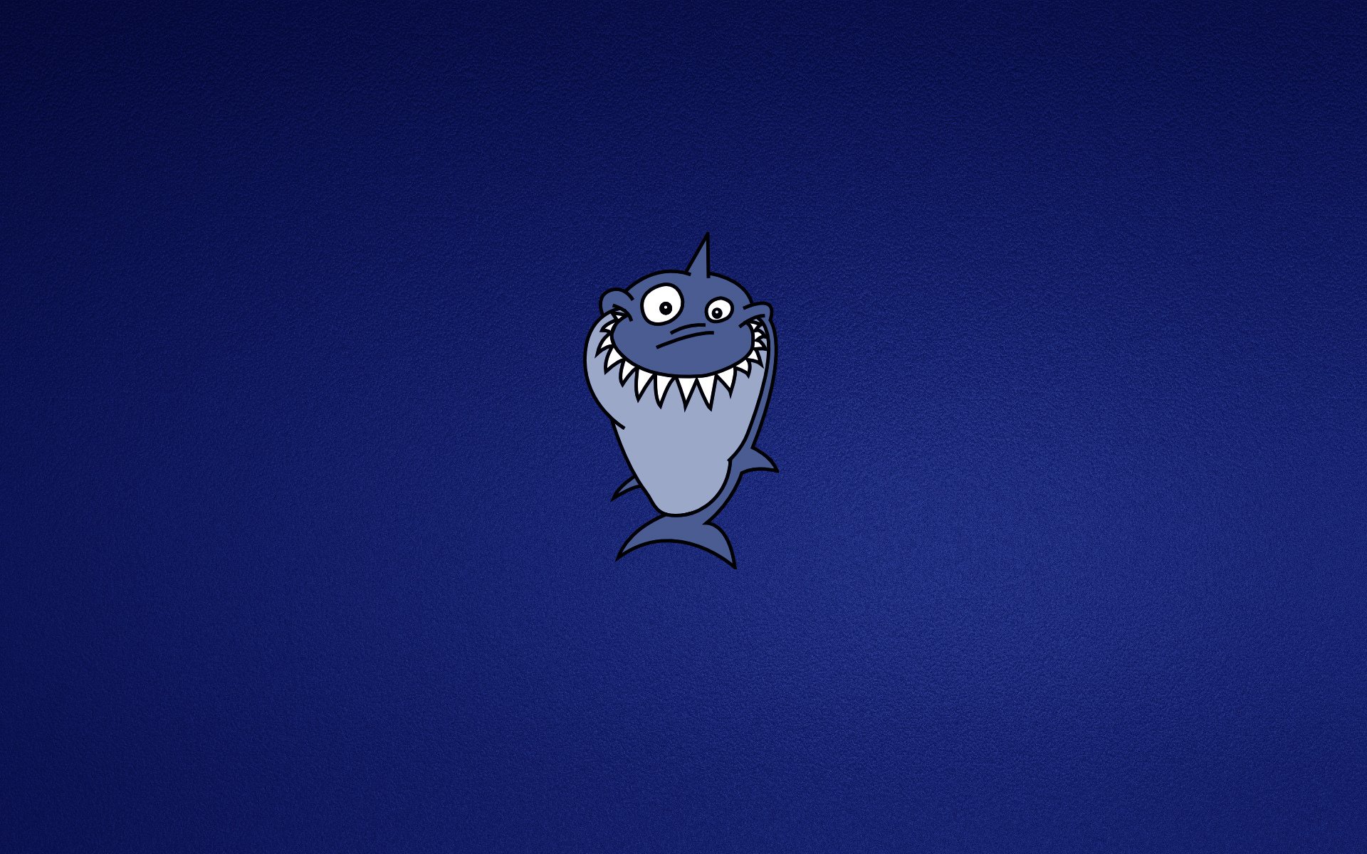 hark blue toothy smile minimalism