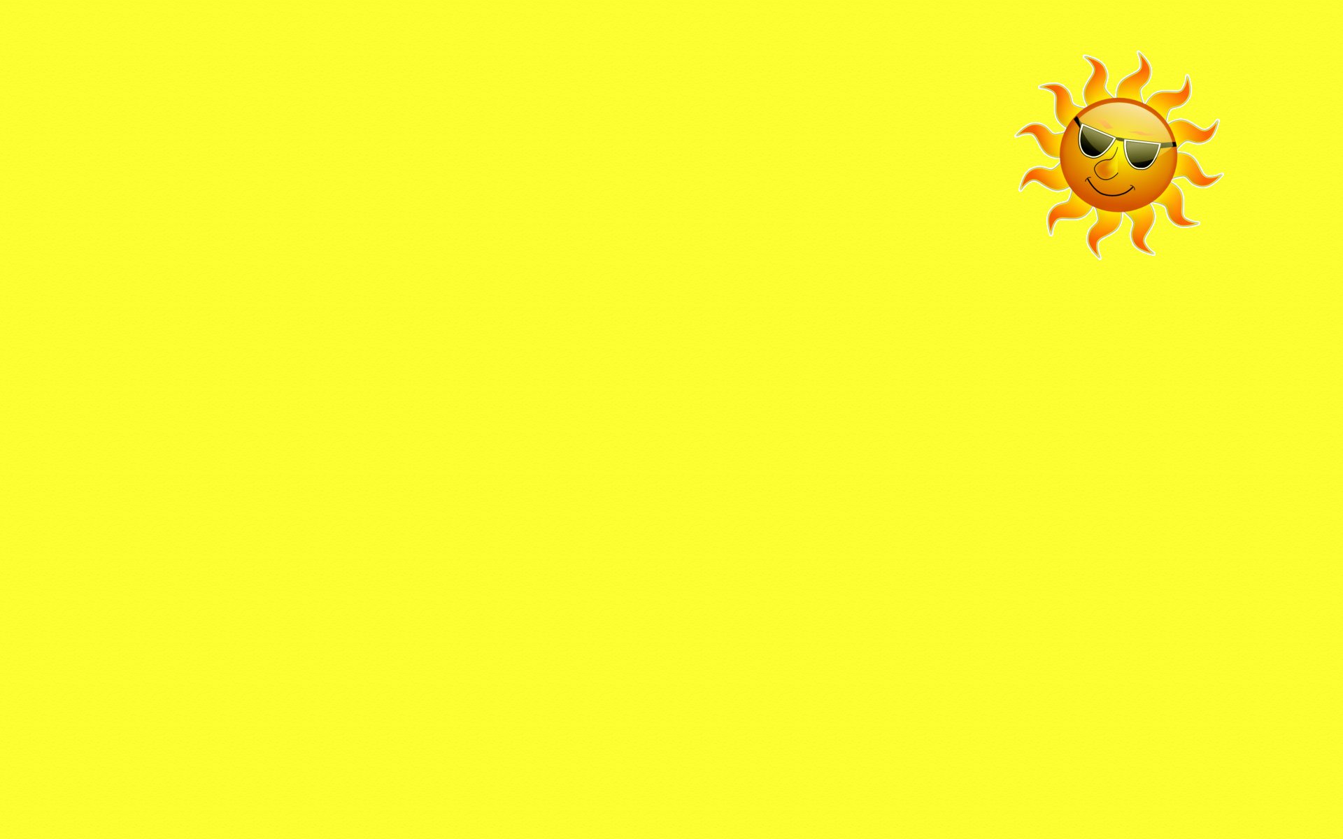 sole occhiali giallo sorriso minimalismo