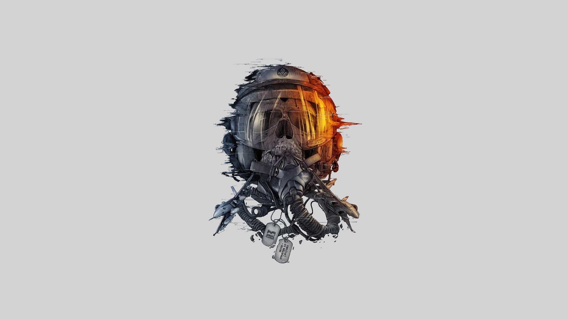 minimalism skull fighters chips helmet