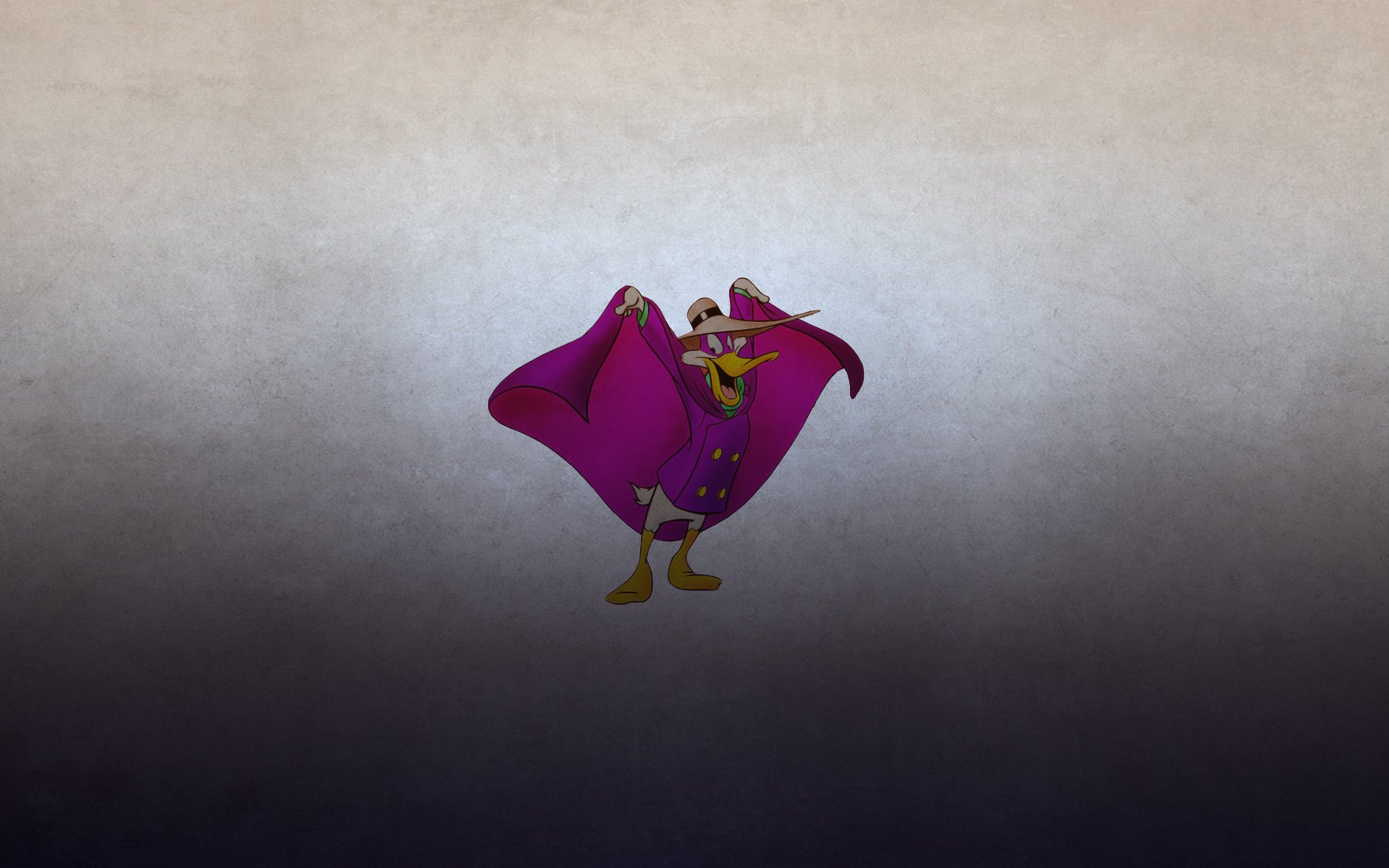 black cloak drake pe darkwing duck minimalism dusky background