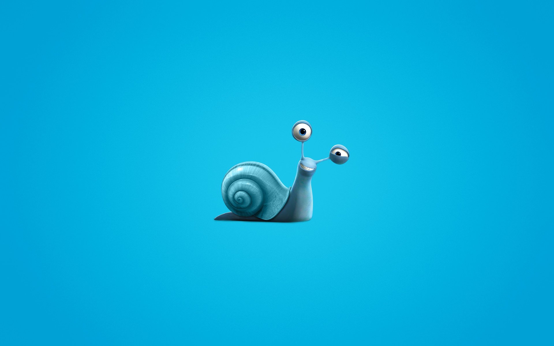 turbo schnecke blauer hintergrund minimalismus