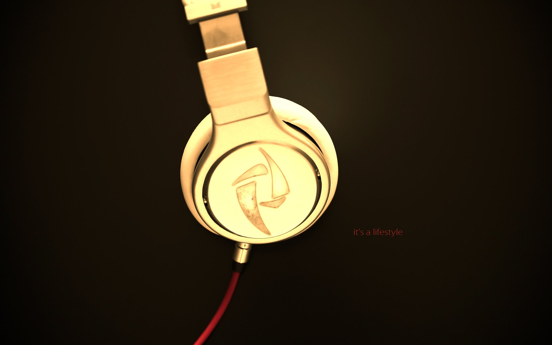 minimalism headphones inscription