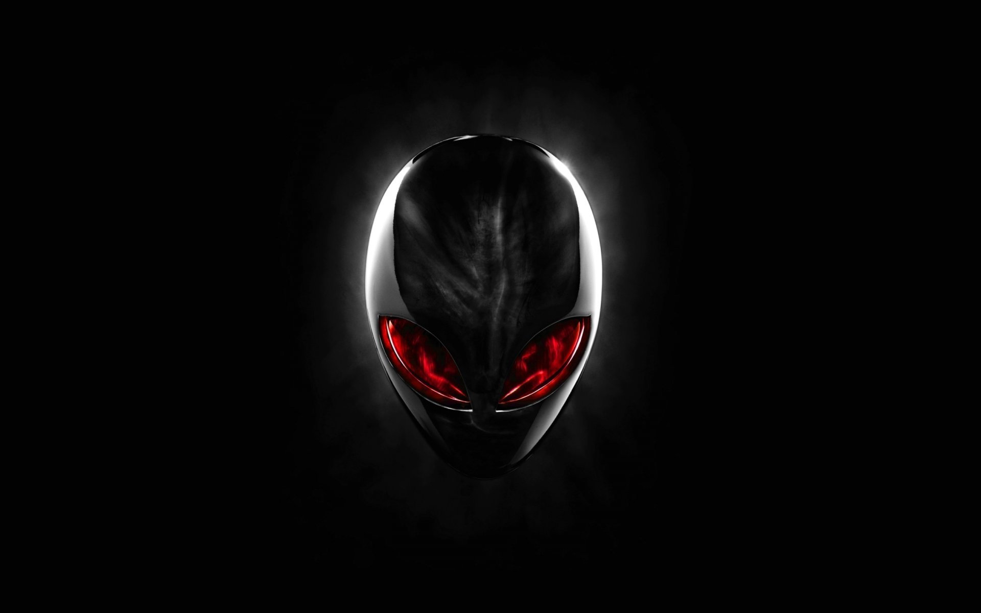 alienware dell extranjero cabeza cabeza rojo rojo