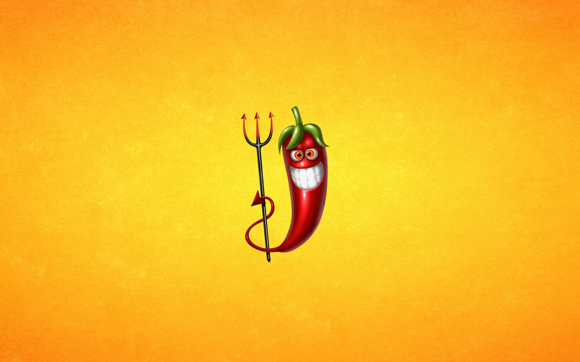 pepper red smile trident light background minimalism chile