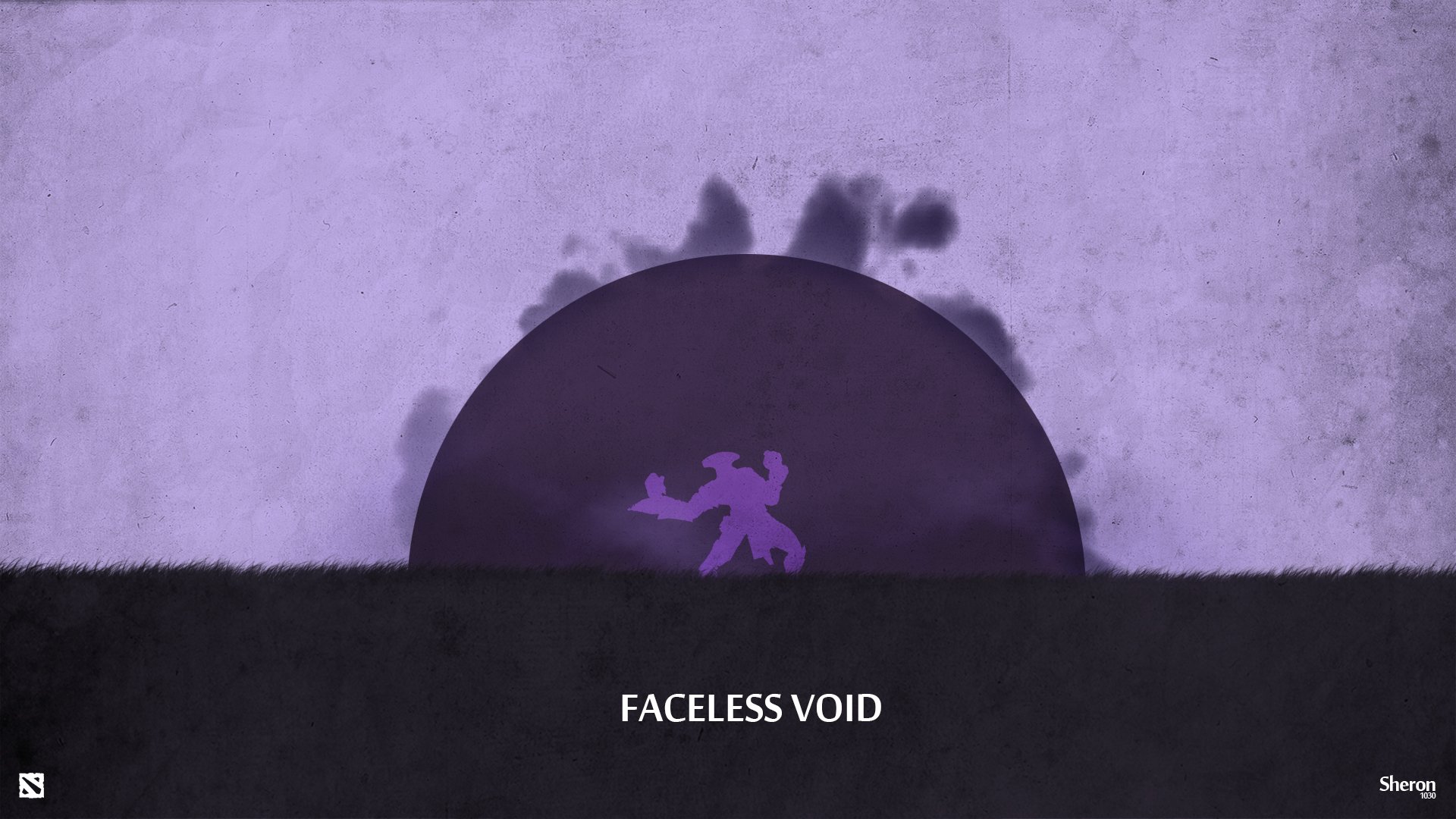 faceless void dota 2 valve purple sphere minimalism sheron1030