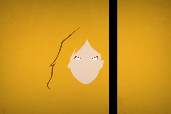 Le visage du personnage de kill Bill