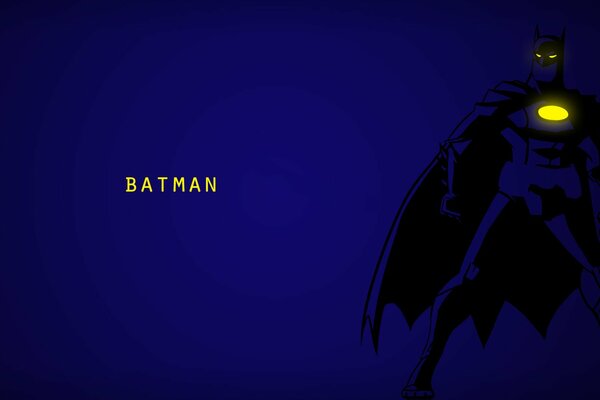 Batman picture in minimalism style