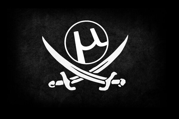 Schwarze Flagge für Piraten