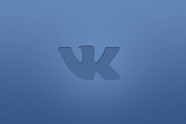 Imagen minimalista con el logotipo de Vkontakte