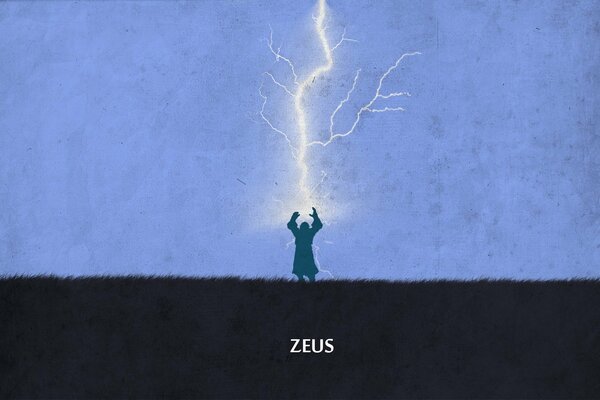 Arte minimalista con Zeus di dota2