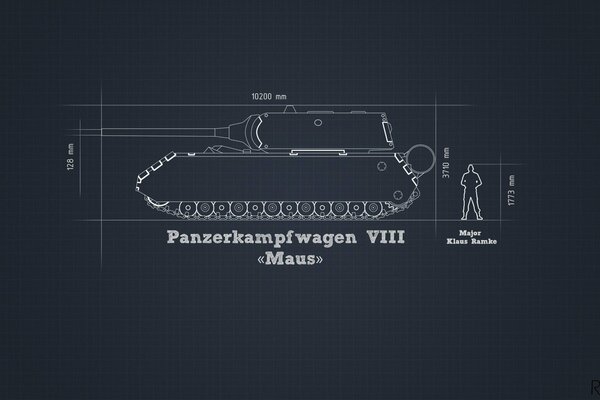 Minimalistic German tank design