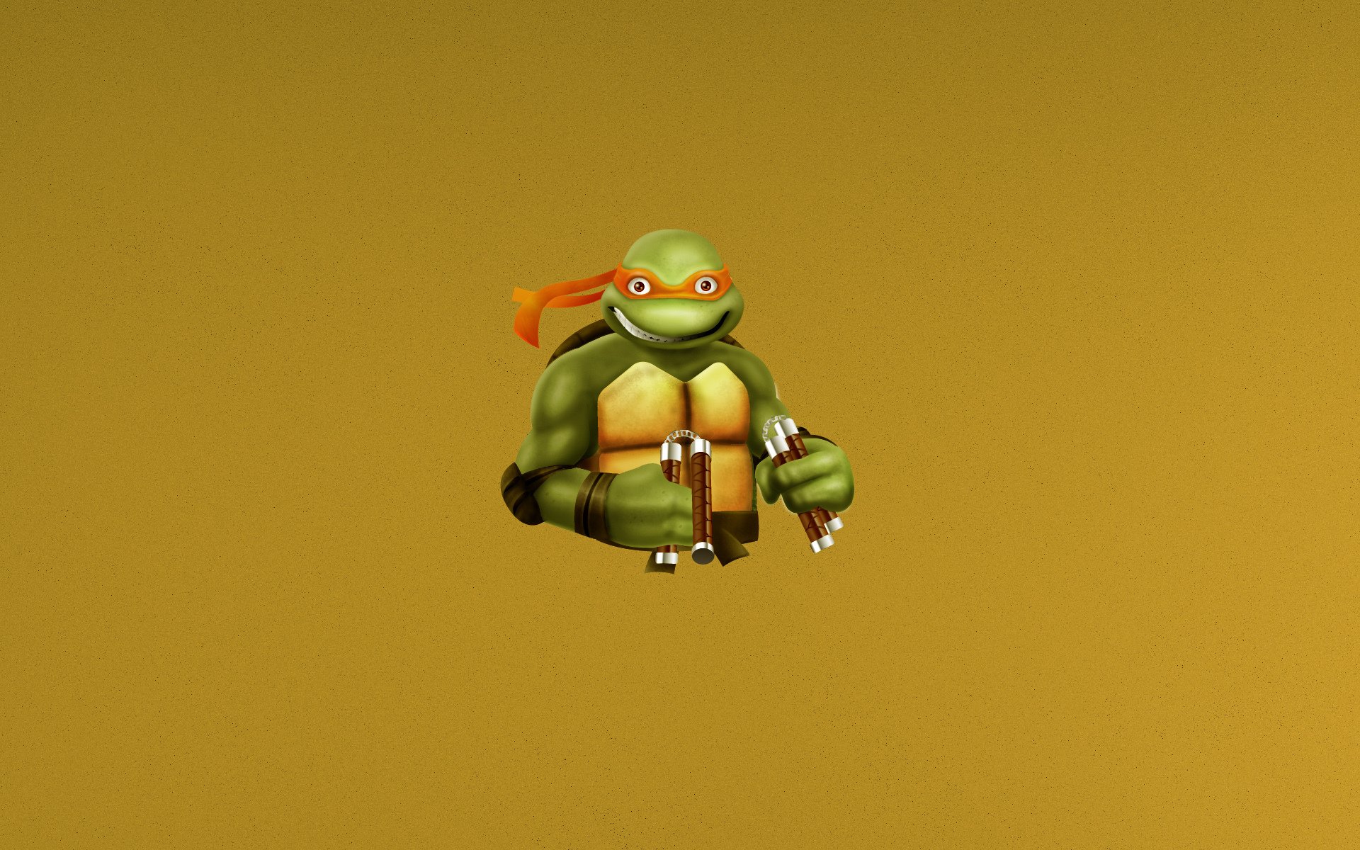 tortues ninja adolescent mutant tortues minimalisme michel-ange