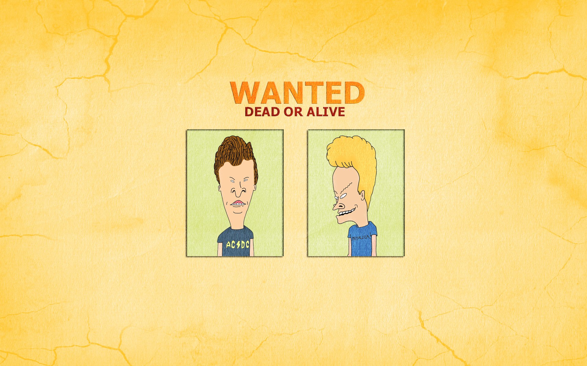 beavis e butt-head ricercato vivo o morto iscrizione gag minimalismo