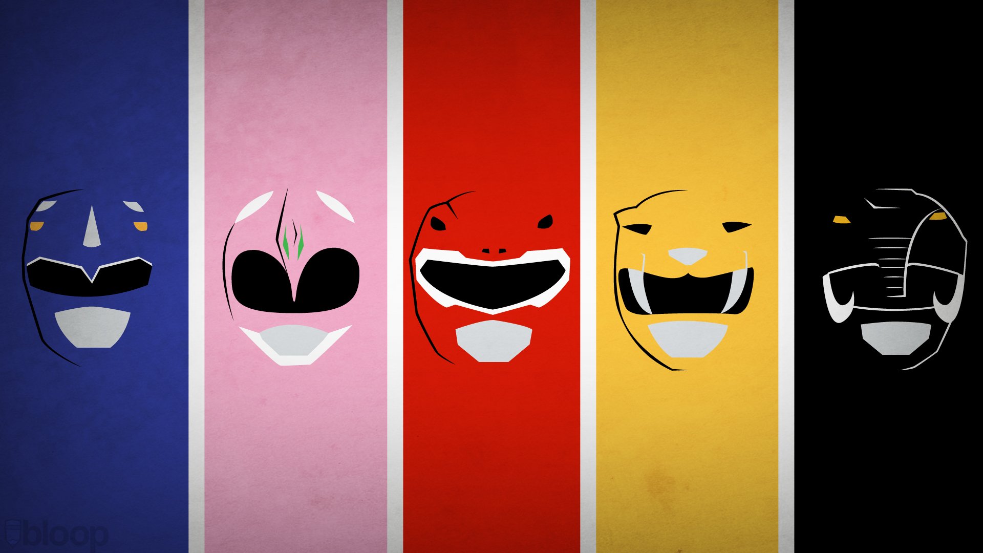 blo0p minimalismus power rangers rangers