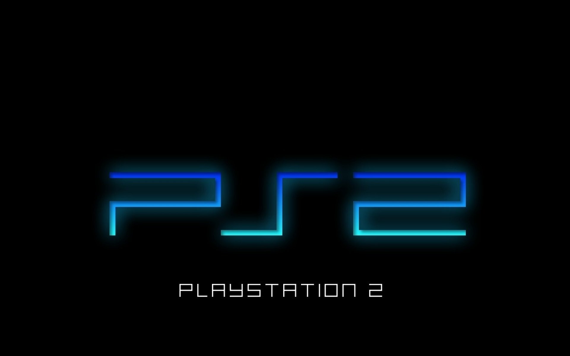 minimalism ps 2 playstation 2 inscription black background art