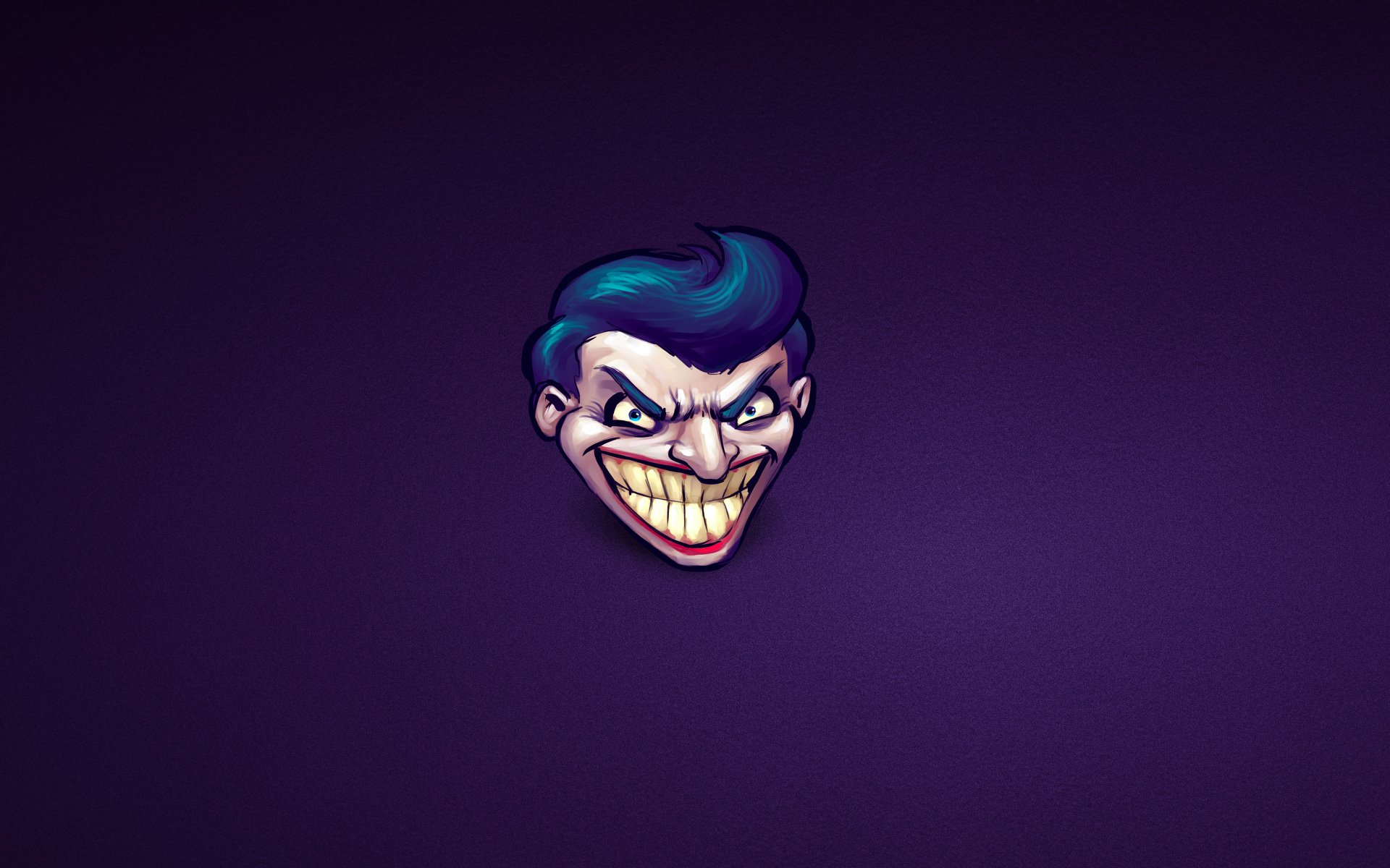 joker joker sourire intelligent enragé batman bande dessinée minimalisme tête violet