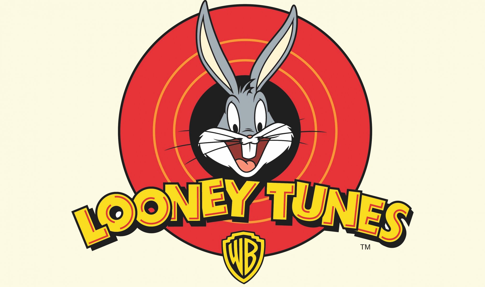 looney tunes logo kreskówka królik bugs królik biały