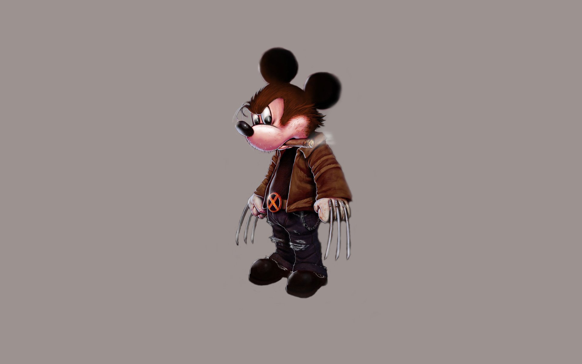 mickey mouse disney wolverine x-men puro minimalismo